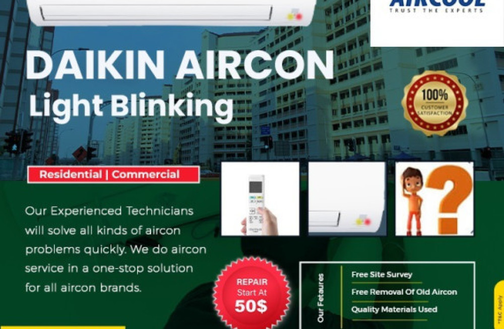 Daikin Aircon Light Blinking Singapore