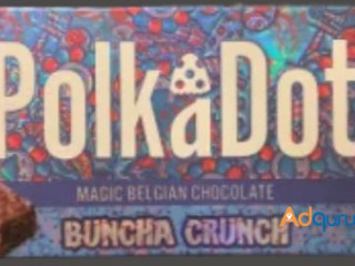 Polkadot Buncha Crunch Belgian Chocolate Bar=