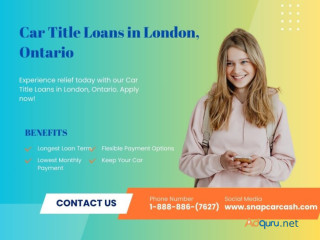 Emergency Cash with Car Title Loans - London, Ontario