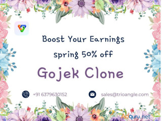 Boost Your Earnings spring 50% off Gojek Clone!