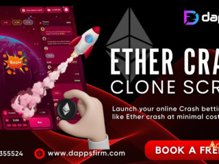 Ether Crash Game Clone Script: Secure, Fair, and Profitable Gambling Solution!