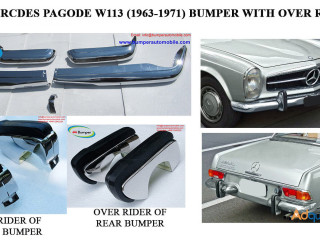 Bumper Complete Set with over rider for Mercedes W113 Pagoda (1963 -1971)