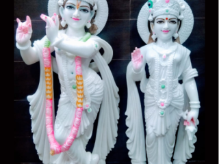 Marble Murti Jaipur: Exquisite Radha Krishna Marble murtis