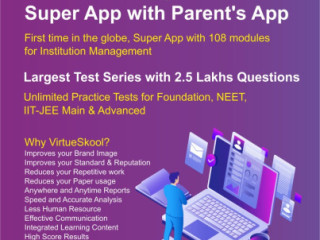 VirtueSkool International Standard School Management ERP Software with Parents App