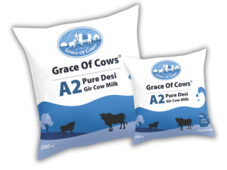 Buy Desi Gir Cow Milk by Grace of Cows – A2 Protein-Fresh & Organic