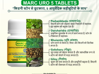 Marc URO-5 is a ayurvedic Kidney stone medicined designed to disintegrate kidney or urinary stone particles.