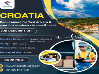 Croatia Requirement for Taxi Drivers & Couriers Services