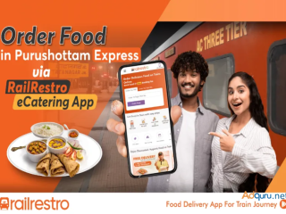 Order Food in Purushottam Exp Via RailRestro eCatering App