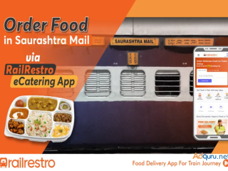 Order Food in Saurashtra Mail Via RailRestro eCatering App