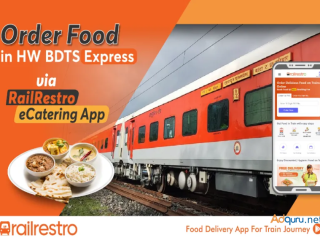 Order Food in Hw Bdts Exp Via RailRestro eCatering App