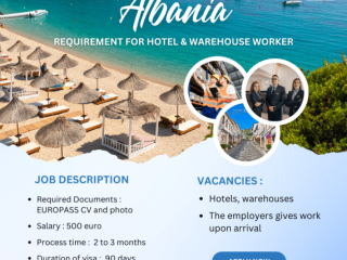 Jobs in Albania: Apply for Hotel & Warehouse Roles!