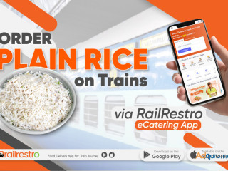 Order Plain Rice on Trains Via RailRestro eCatering App