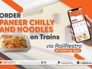 Order Paneer Chilly And Noodles on Trains Via RailRestro eCatering App