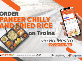 Order Paneer Chilly And Fried Rice on Trains Via RailRestro eCatering App