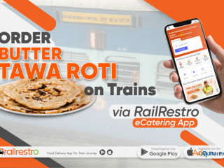 Order Butter Tawa Roti on Trains Via RailRestro eCatering App