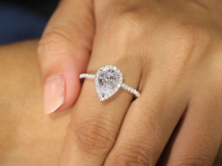 Get 10% Off Lab Diamond Halo Engagement Rings