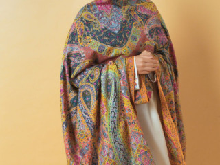 Exquisite Pashmina Kalamkari Shawl – A Timeless Masterpiece