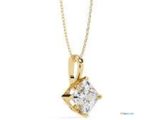 Lab grown diamond pendant