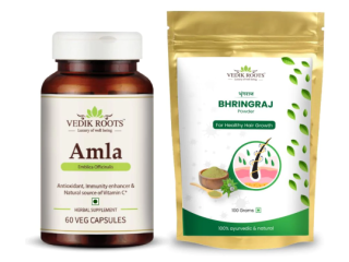 Hair Nourishment Kit Bhringraj Powder + 60 Amla Capaules