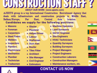 Expand Your Workforce with Ajeets Construction Recruitment Agency