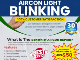 Midea Aircon Light Blinking