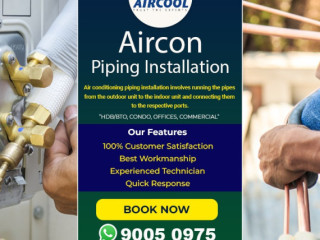 Aircon piping installation