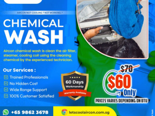 Best Aircon Chemical wash servicing singapore