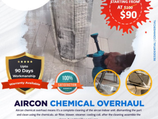 Aircon Chemical overhaul servicing