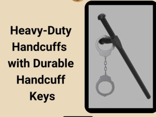 Heavy-Duty Handcuffs with Durable Handcuff Keys