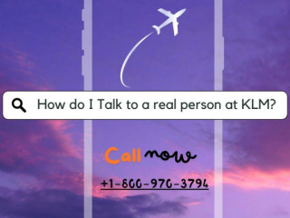 How do I talk to a live person at KLM Airlines?