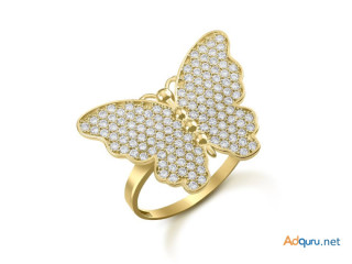 Whimsical Grace: CZ Butterfly Rings for Every Style