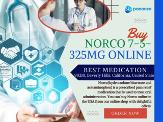 Buy Norco 7-5-325mg Online Quality Products Delivery | California, USA