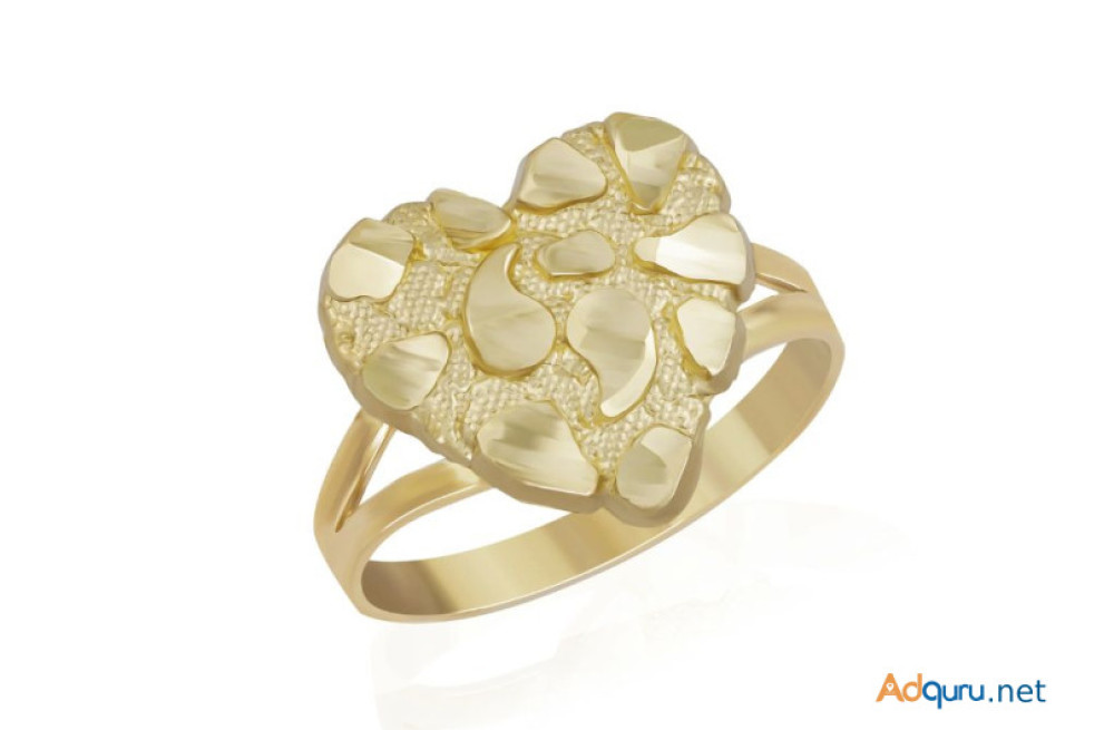 10k-gold-heart-nugget-ring-a-unique-blend-of-classic-and-modern-big-0