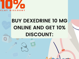 Buy Dexedrine 10 mg Online and Get 10% discount: