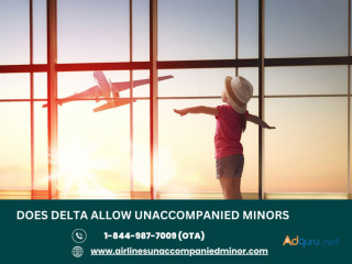 Does Delta allow unaccompanied minors?