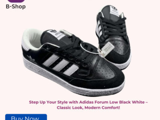 Buy Online Adidas Forum Low Black White Sneaker