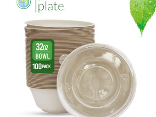 Shop 32 oz Compostable Bowls in Bulk – Eco-Friendly Tableware