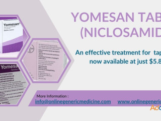 Treat tapeworm infection with Yomesan Tablet (Niclosamide)