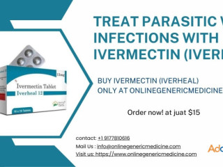 Treat parasitic worm infections with Ivermectin (Iverheal)