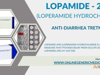 Lopamide (loperamide hydrocholide)- An anti diarrhea treatment | Now available at $58