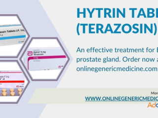 Treat symptoms of an enlarged prostate gland | Buy Hytrin (Terazosin) at Onlinegenericmedicine