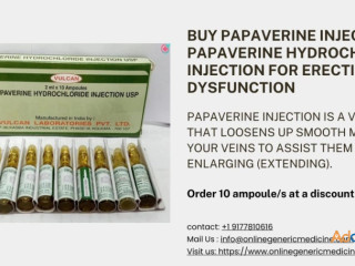 Buy Papaverine Shot – Effective Vasodilator for Erectile Dysfunction Treatment