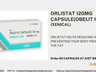 Buy Orlistat 120mg Caps. (Obelit 120) for weight loss only at Onlinegenericmedicine