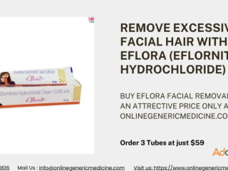 Buy Elflora cream and remove excessive facial hair | Available at Onlinegenericmedicine