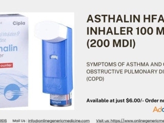 Asthalin inhaler for Asthma and COPD | Buy now! at Onlinegenericmedicine | $6.00/-