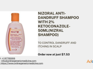 Nizoral Anti-Dandruff Shampoo | Available at Onlinegenericmedicine | $34 (3 bottles)