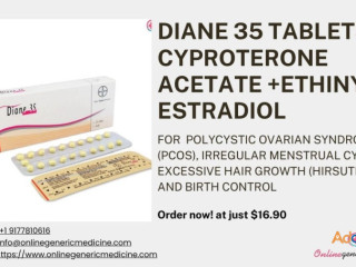 Diane 35 Tablets for Acne, PCOS & Birth Control | Buy at Onlinegenericmedicine | $16.90