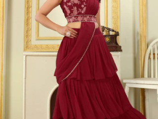 Buy Beautiful Half Sarees Online at Mirraw