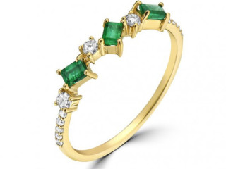 Buy Natural Emerald Rings Online at Wholesale Price