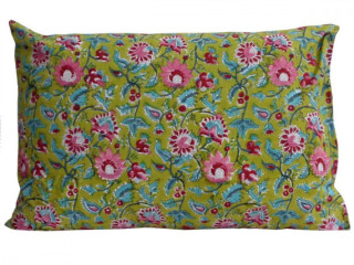 Block Print Lumbar Pillow for sale